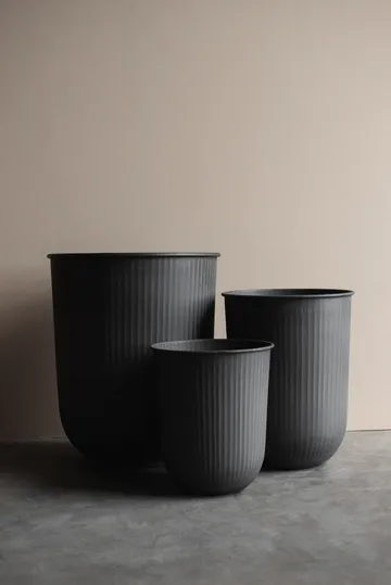 Out stripe flower pot 3-pack - Black - DBKD