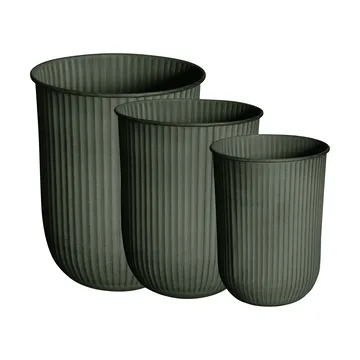 Out stripe flower pot 3-pack - Green - DBKD