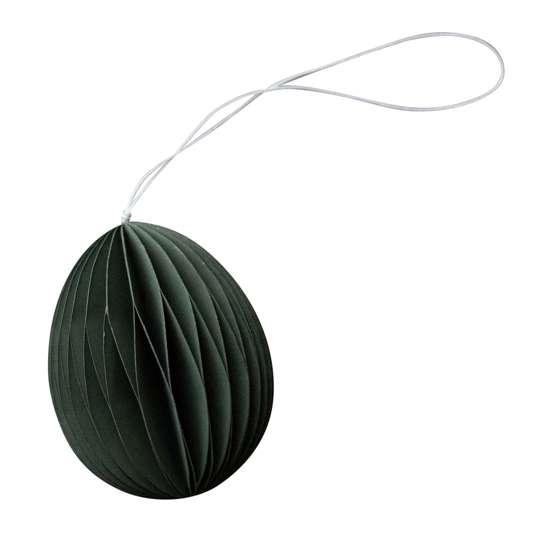 Ovoid Easter decoration paper 7 cm, Moss DBKD