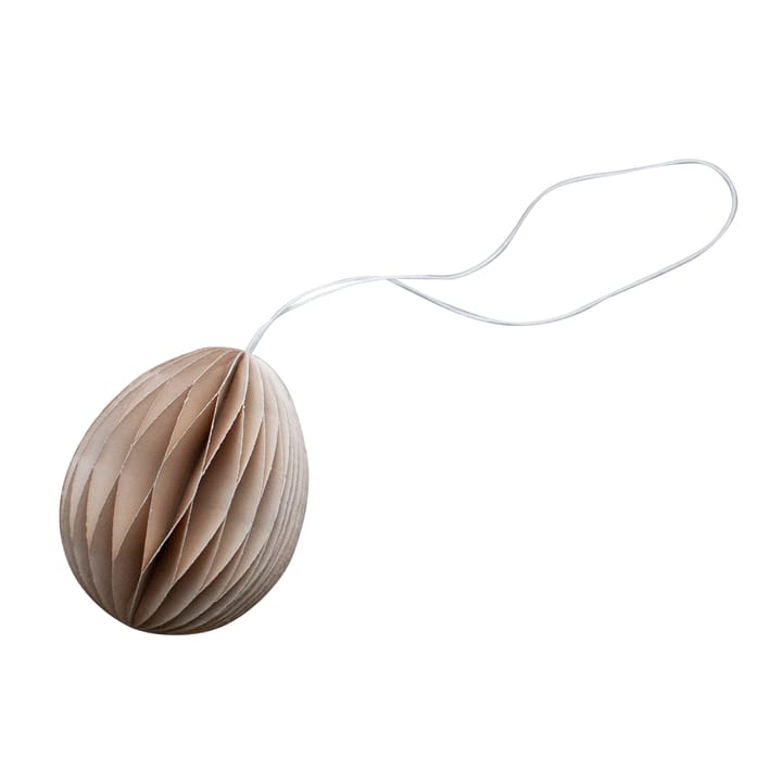 Ovoid Easter decoration paper 7 cm - Sand - DBKD