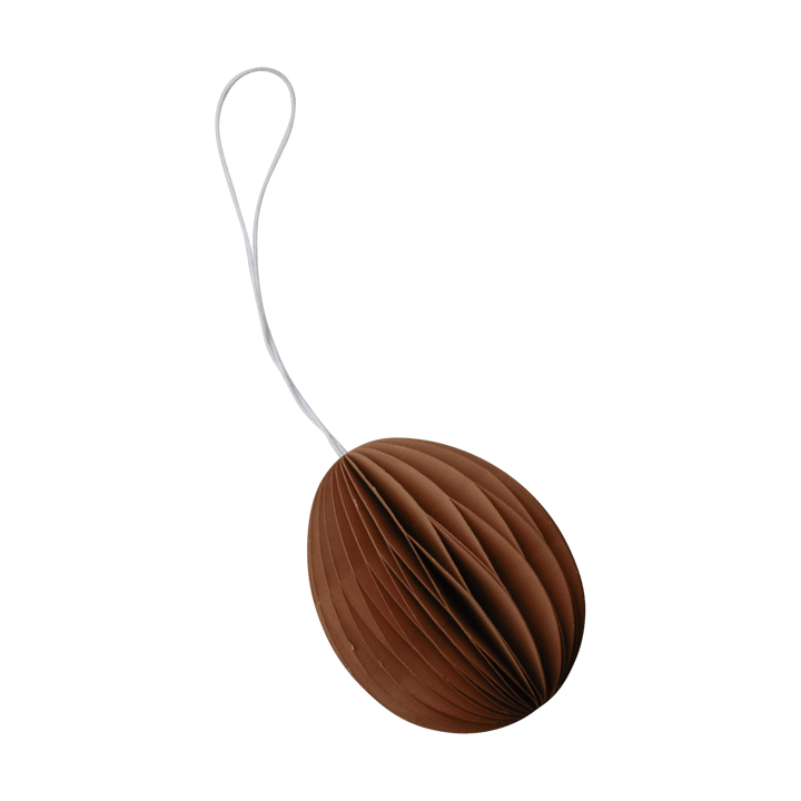 Ovoid Easter decoration paper 7 cm - Terracotta - DBKD