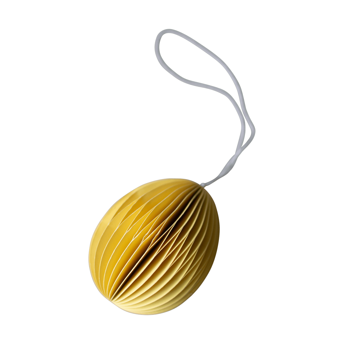 DBKD Ovoid Easter decoration paper 7 cm Yellow