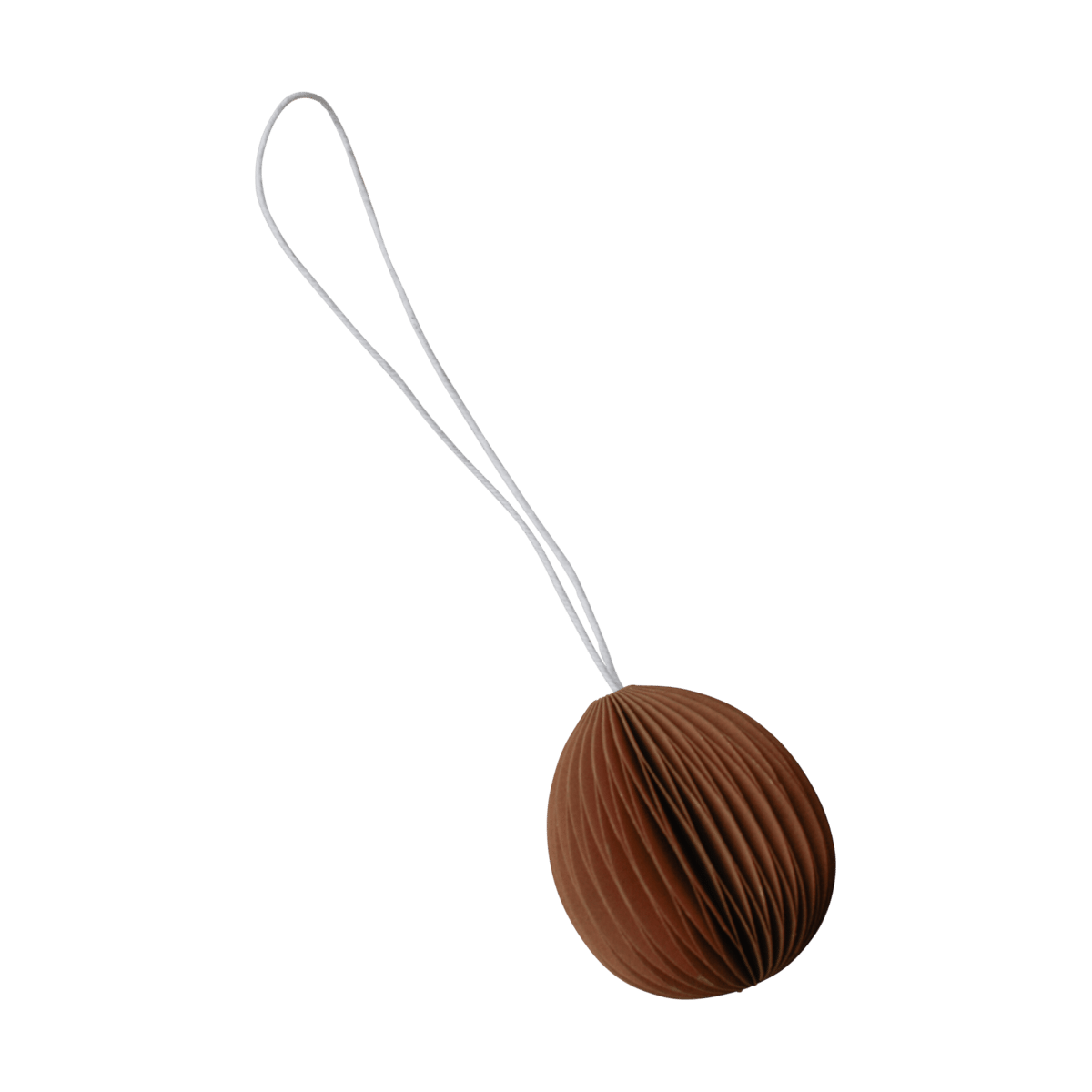 DBKD Ovoid paper Easter decoration small 4 cm Terracotta
