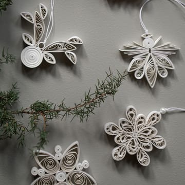 Paper Angel Christmas ornament - white - DBKD