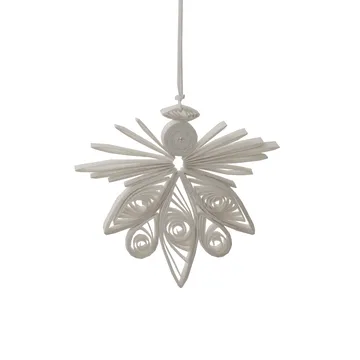 Paper Angel Christmas ornament - white - DBKD