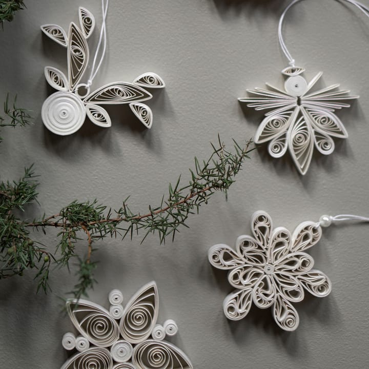 Paper Deer Christmas ornament - white - DBKD