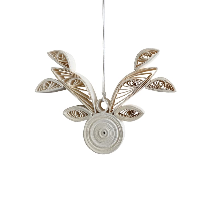 Paper Deer Christmas ornament, white DBKD