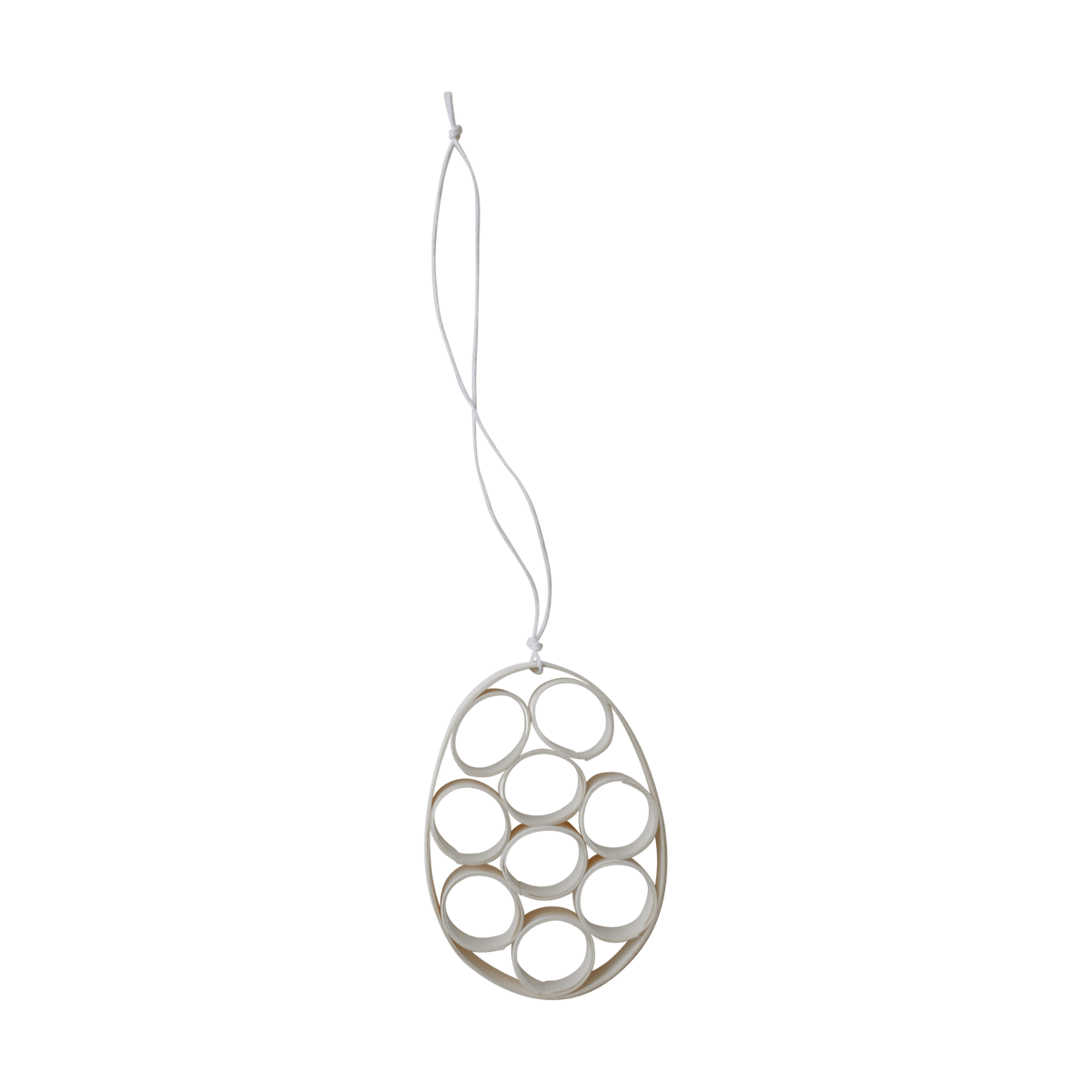 DBKD Paper egg easter decoration Circle | Scandinavian Design | White