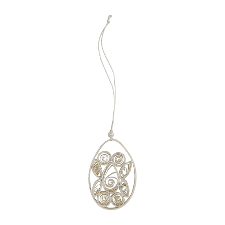 Paper egg easter decoration, white DBKD