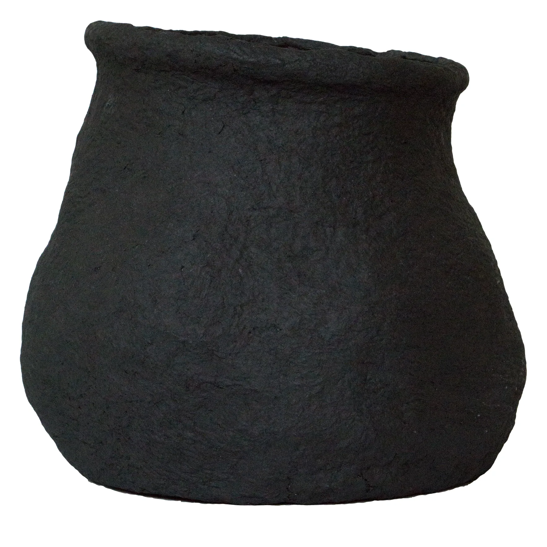 Paper flower pot black, Large Ø23 cm DBKD