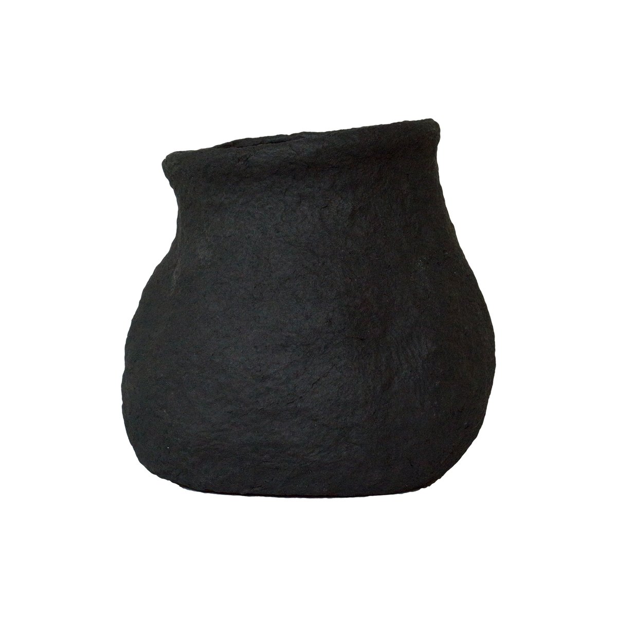 DBKD Paper flower pot black mini o13 cm | Scandinavian Design | Flower pots | Black