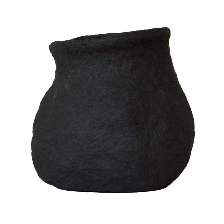 Paper flower pot black - Small Ø18 cm - DBKD