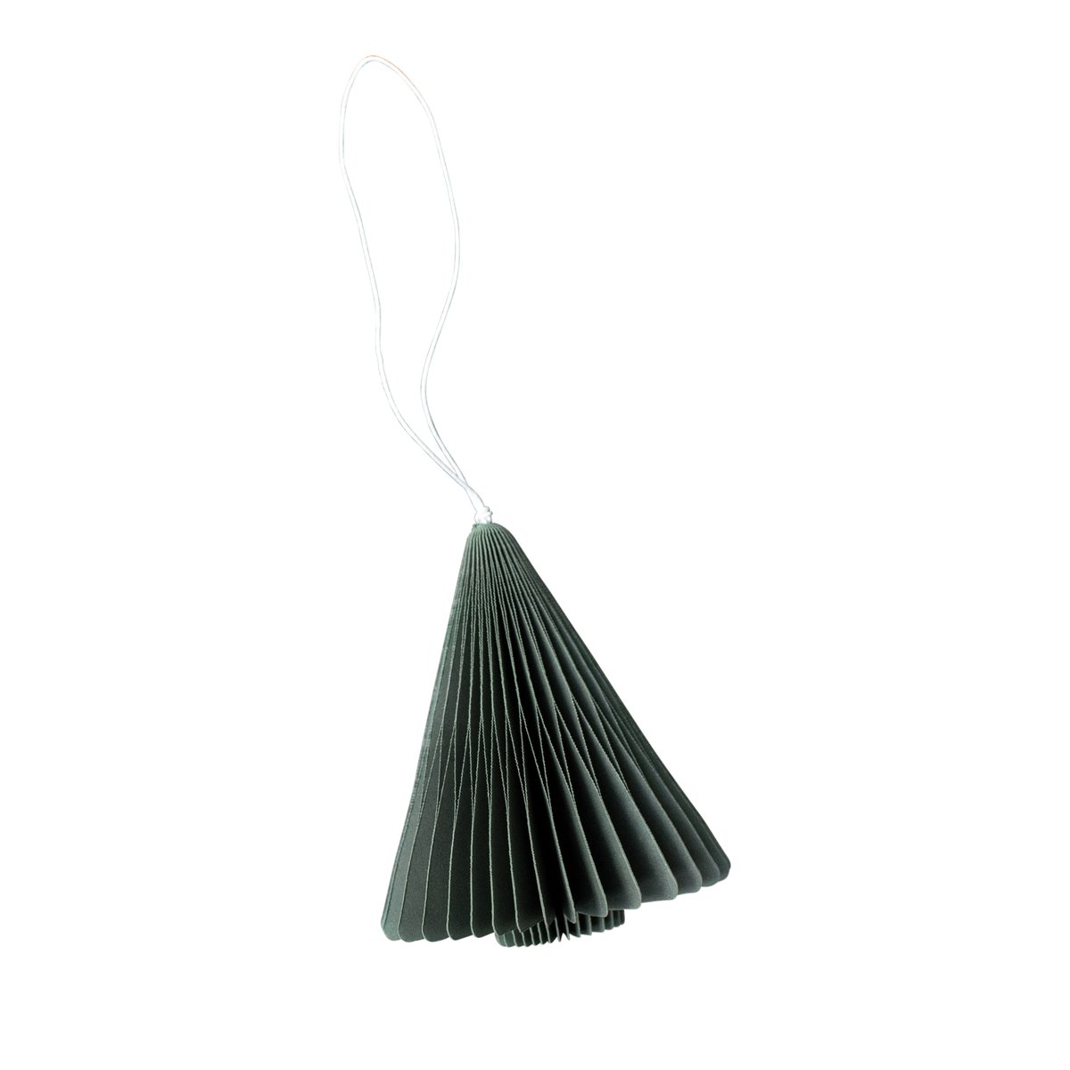 DBKD Paper tree hanging Christmas decorations 7 cm Moss