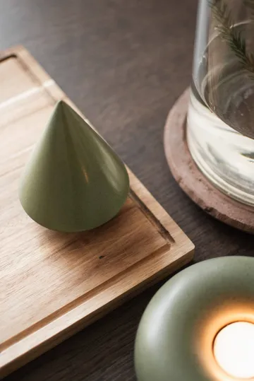 Peak wooden decorative detail - Moss. Ø9 cm - DBKD