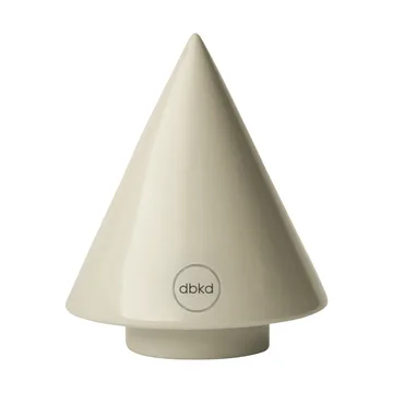 Peak wooden decorative detail - Shiny cream, Ø9 cm - DBKD