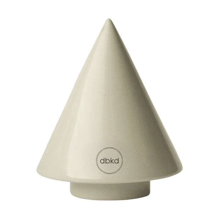 Peak wooden decorative detail - Shiny cream, Ø9 cm - DBKD