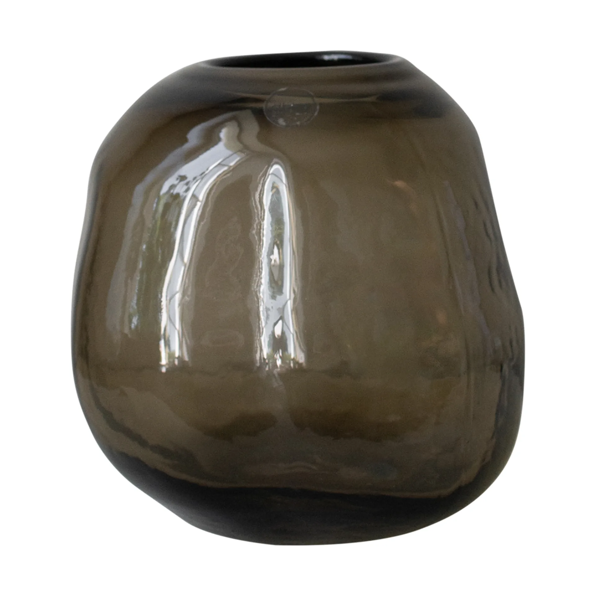 Pebble vase brown, Small Ø20 cm DBKD