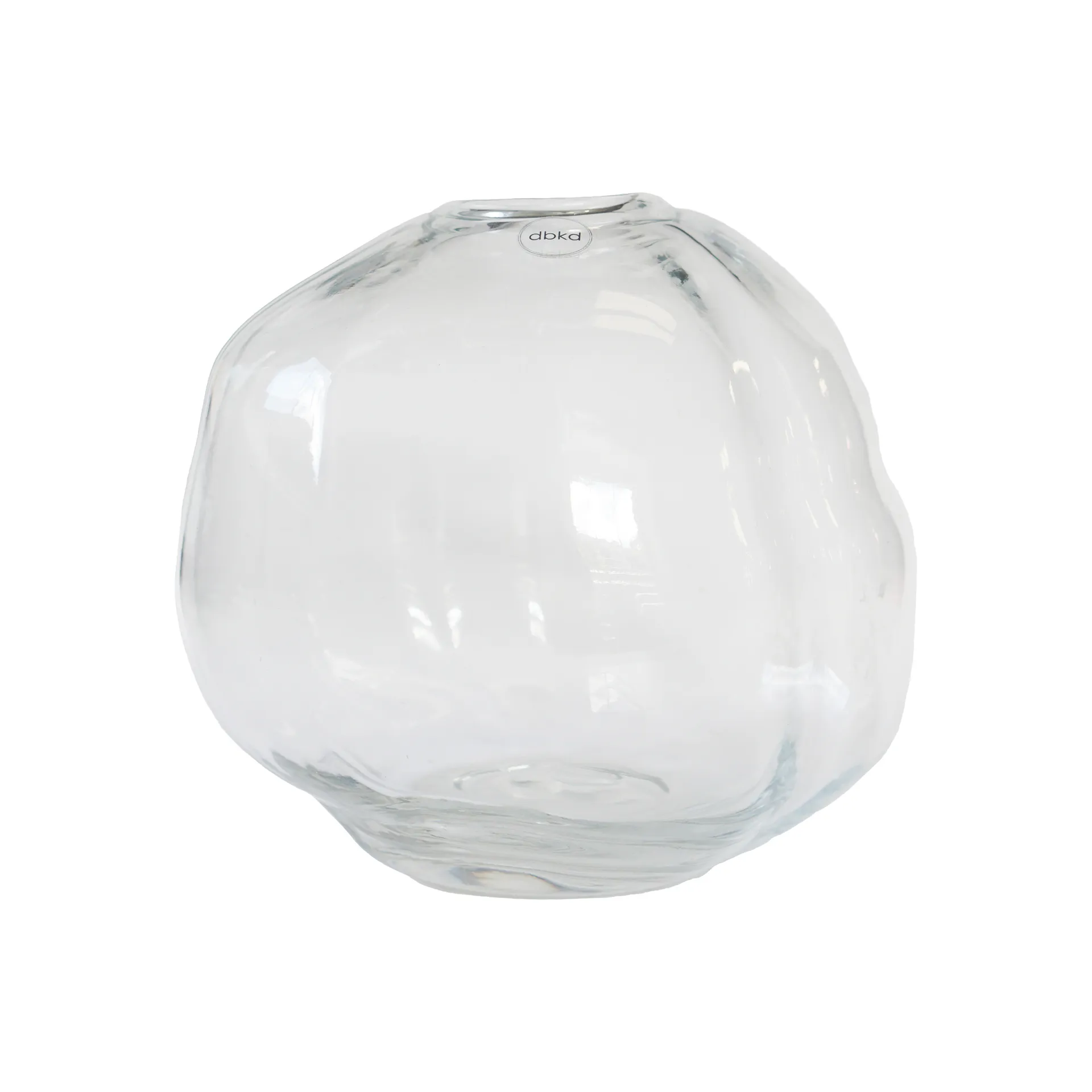 Pebble vase clear, small Ø20 cm DBKD