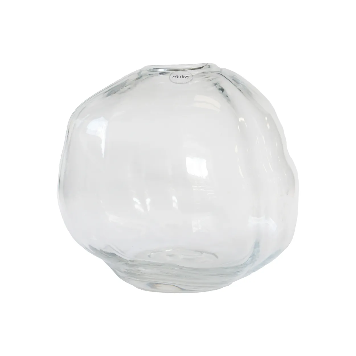 DBKD Pebble vase clear small o20 cm | Scandinavian Design | Vases | Transparent