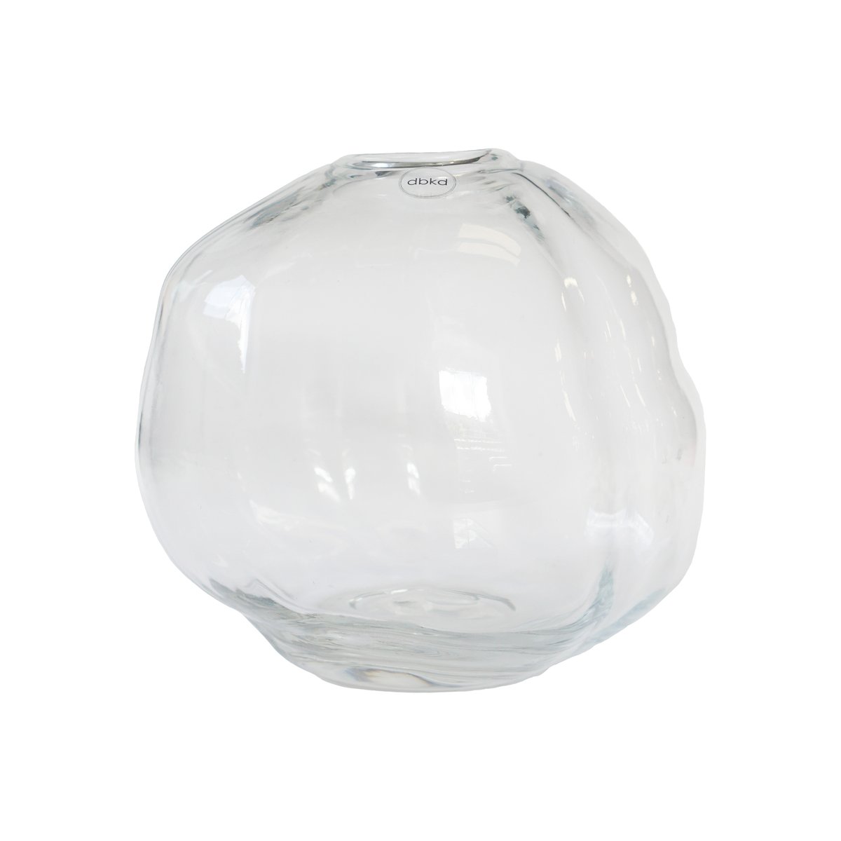 DBKD Pebble vase clear small Ø20 cm | Scandinavian Design | Vases | Transparent