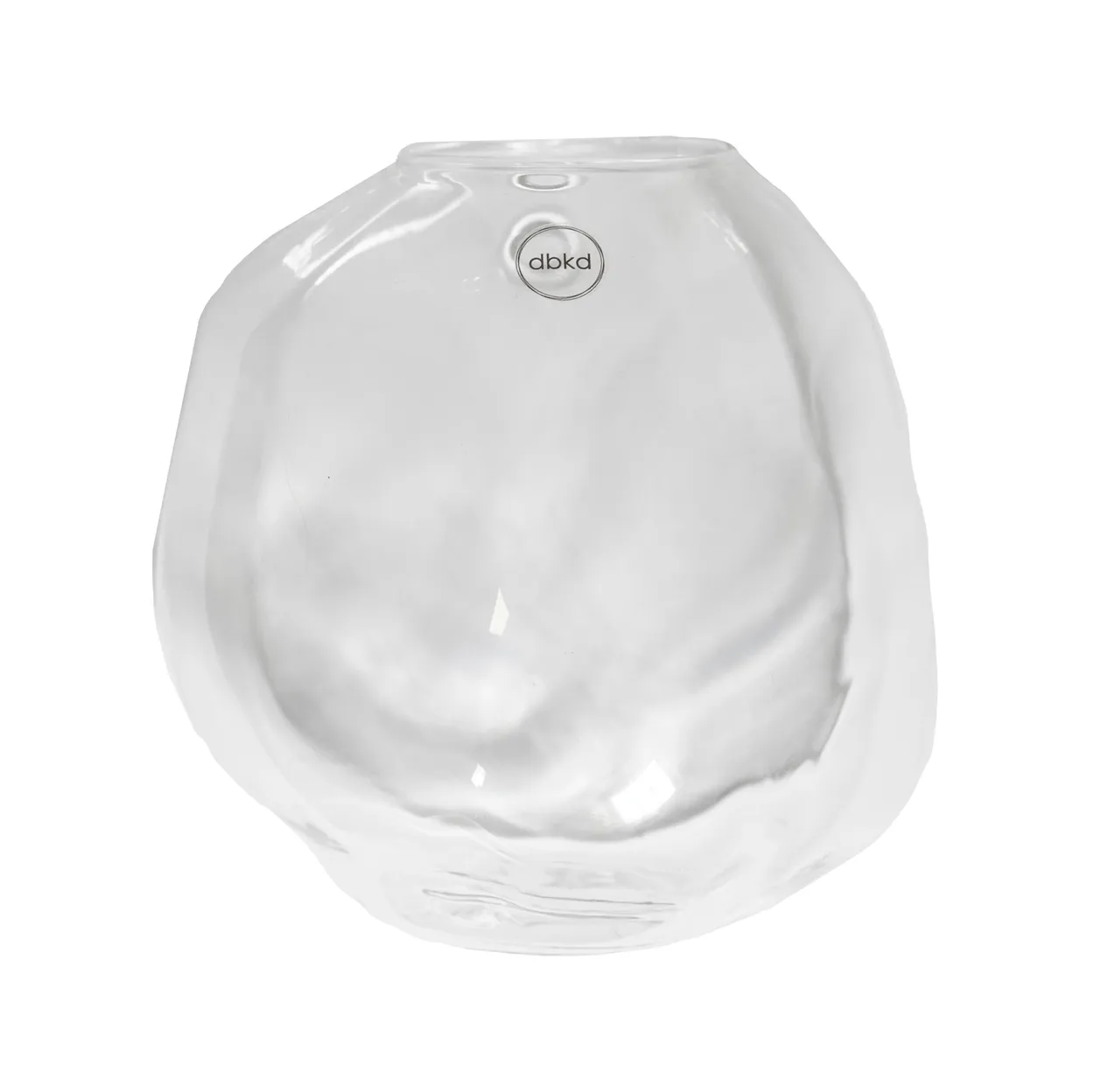 DBKD Pebble wall-hung vase clear large o18 cm | Scandinavian Design | Vases | Transparent