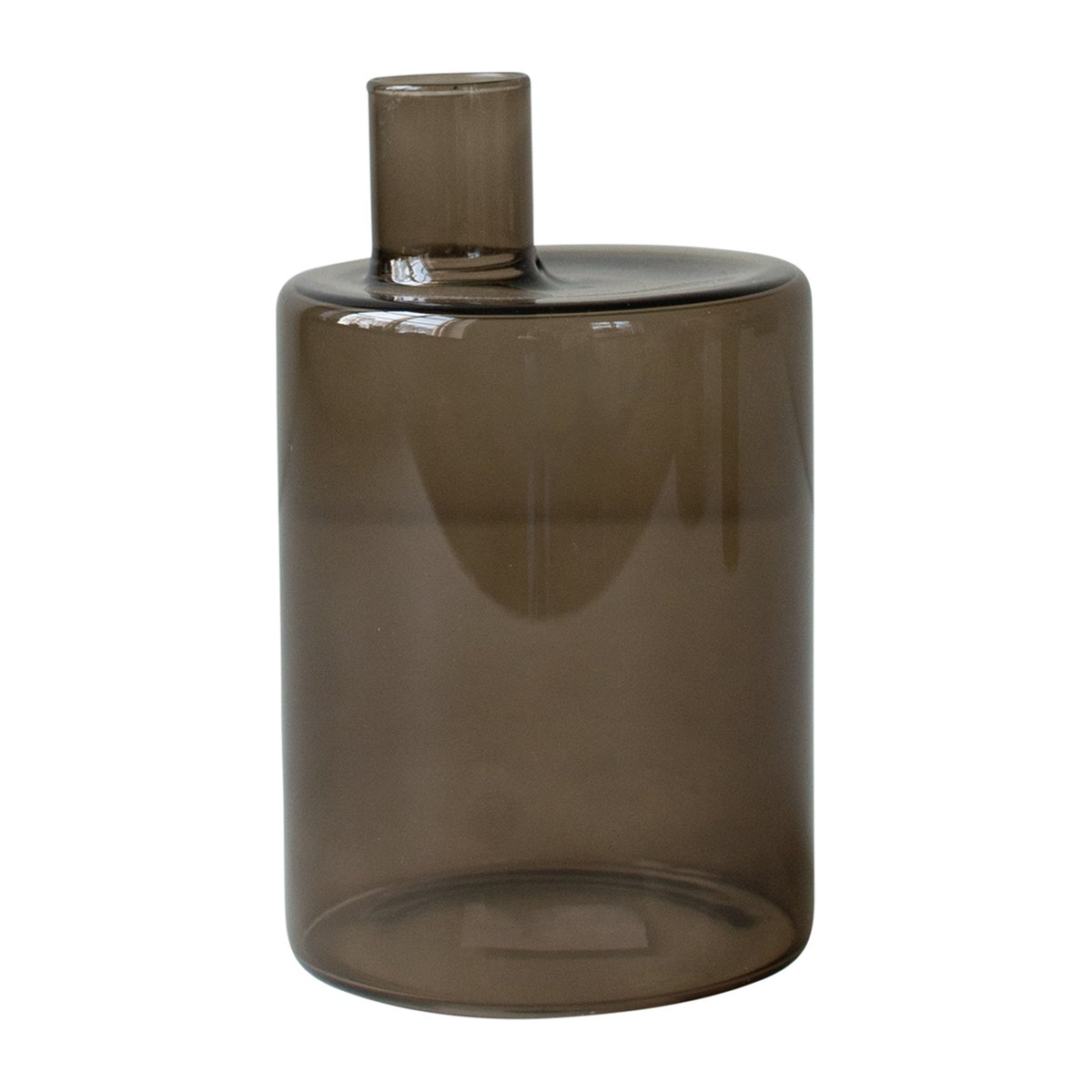 DBKD Pipe glass vase brown Large | Scandinavian Design | Vases | Brown