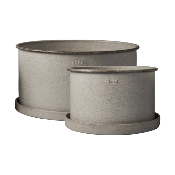 Plant bowl flower pot 2-pack - Beige - DBKD