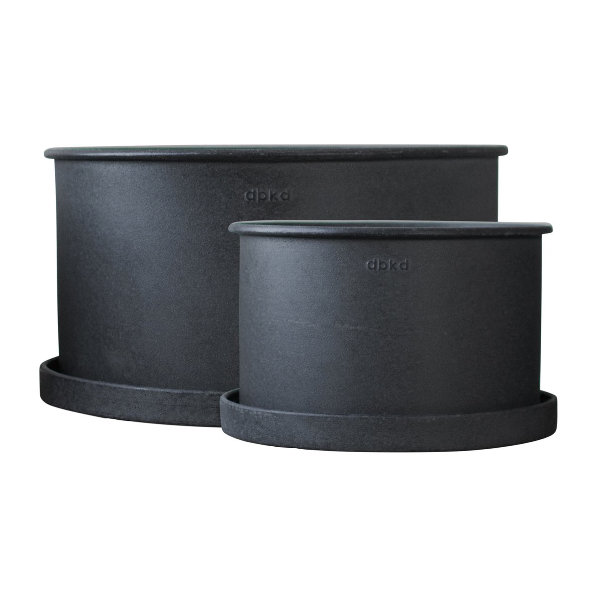 DBKD Plant bowl flower pot 2-pack Black | Scandinavian Design | Flower pots | Black