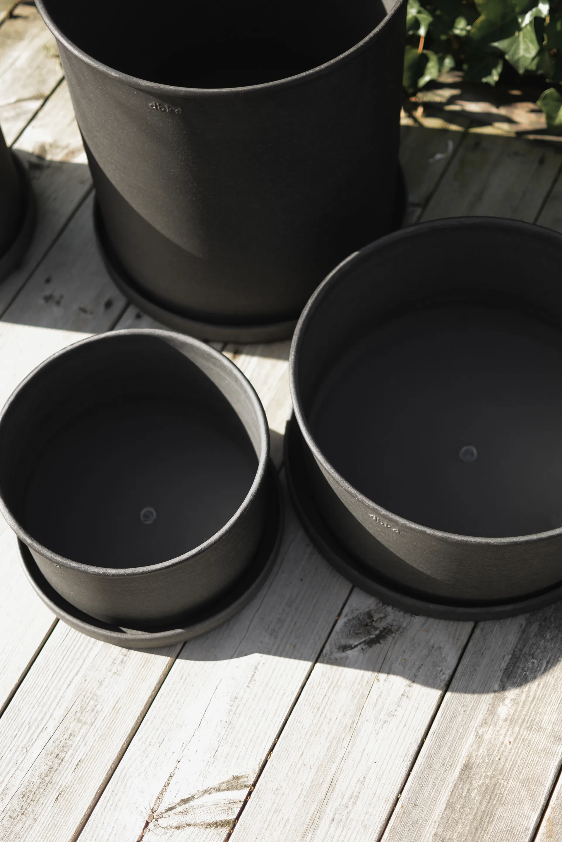 Plant bowl flower pot 2-pack, Black DBKD