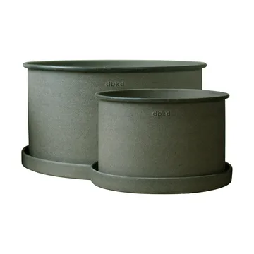 Plant bowl flower pot 2-pack - Green - DBKD