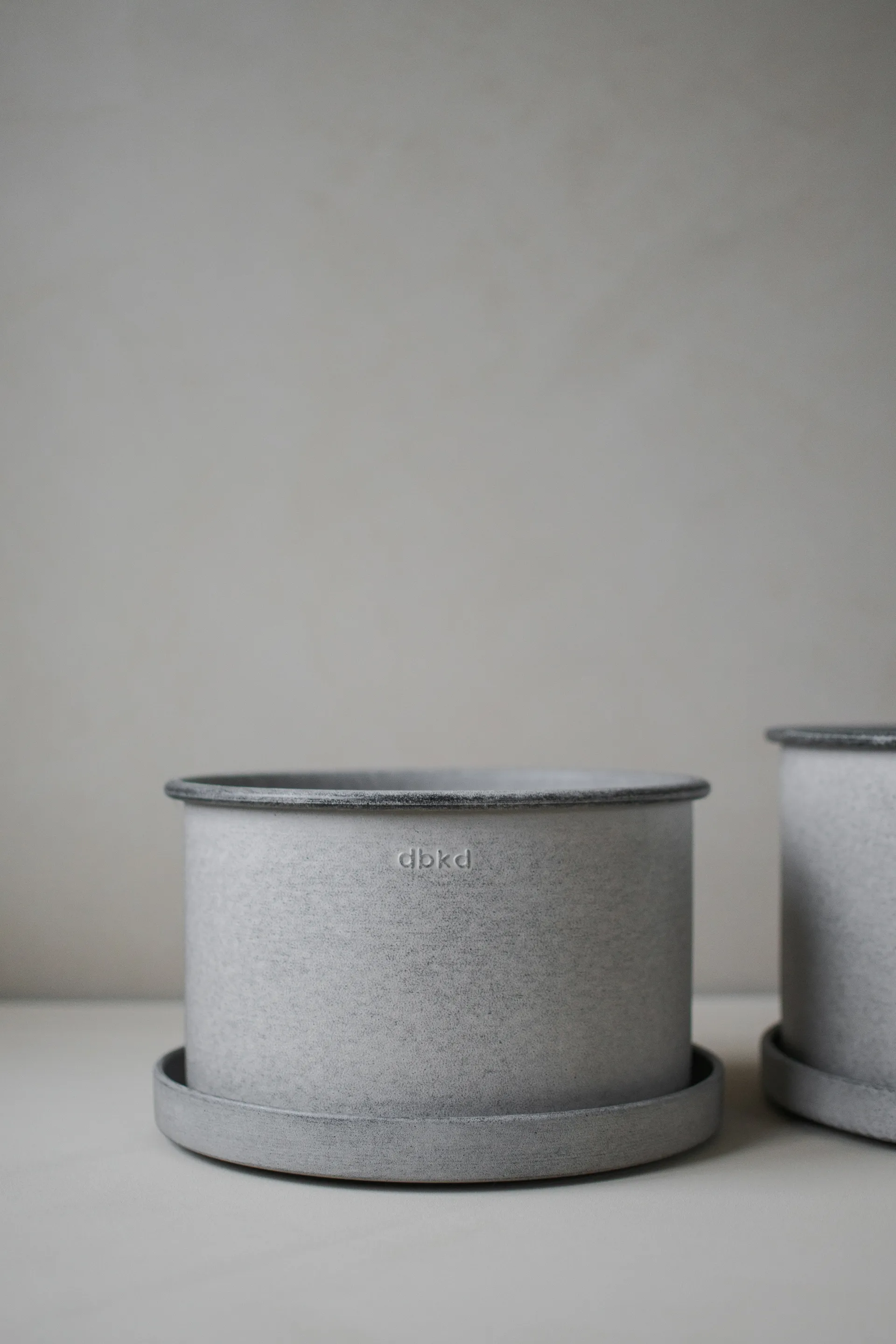 Plant bowl flower pot 2-pack, Light grey DBKD