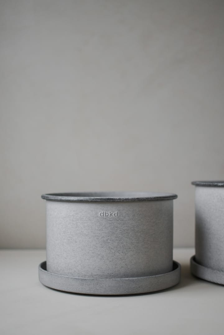 Plant bowl flower pot 2-pack - Light grey - DBKD