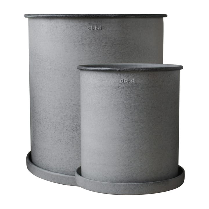 Plant pot flower pot 2-pack - Light grey - DBKD