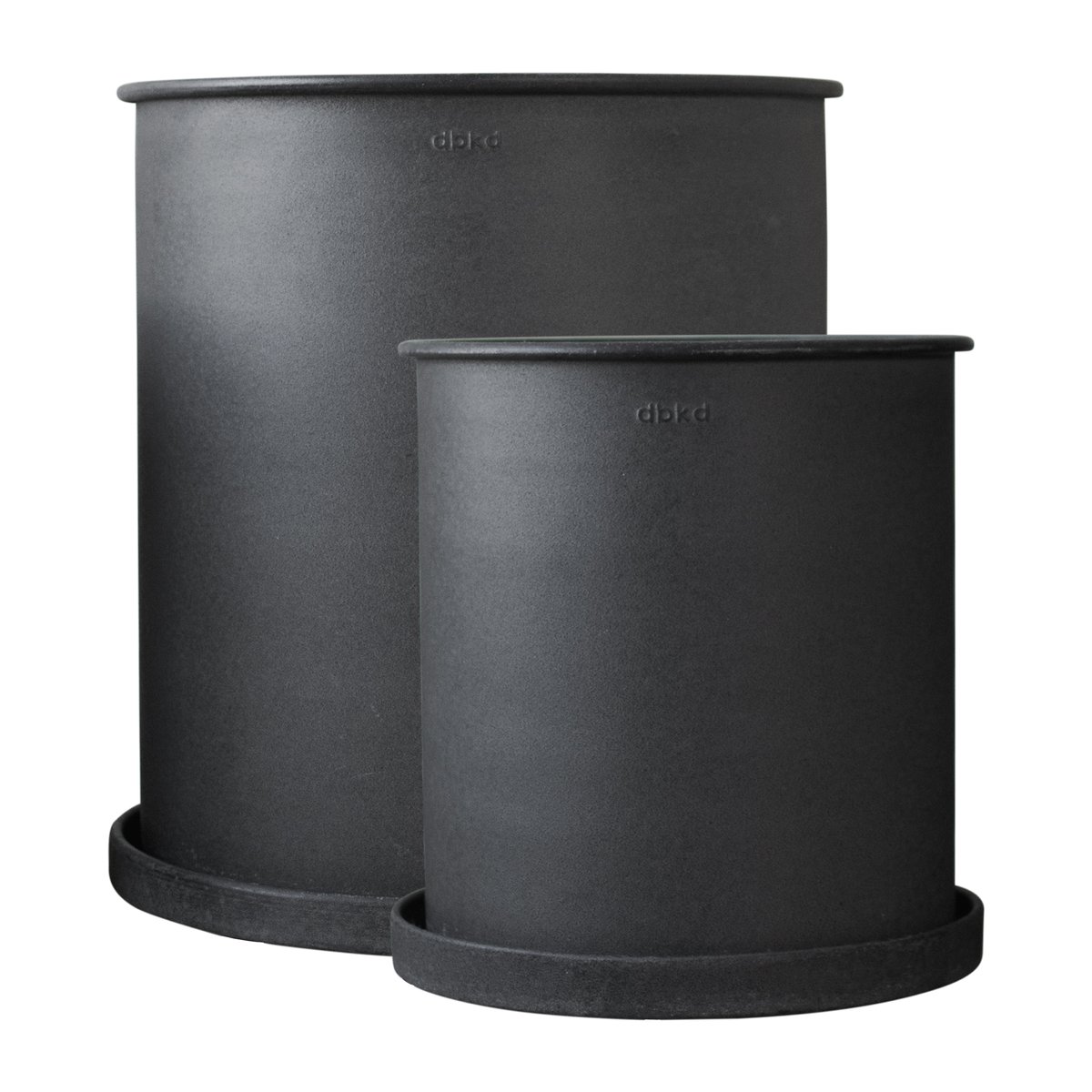 DBKD Plant pot flower pot large 2-pack Black | Scandinavian Design | Flower pots | Black