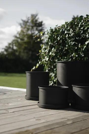 Plant pot flower pot large 2-pack - Black - DBKD
