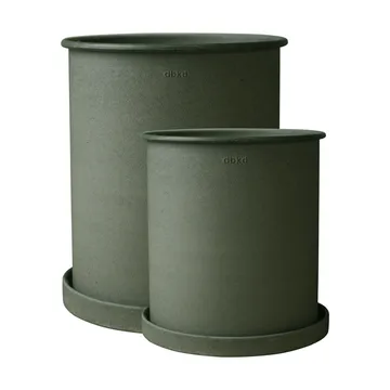 Plant pot flower pot large 2-pack - Green - DBKD
