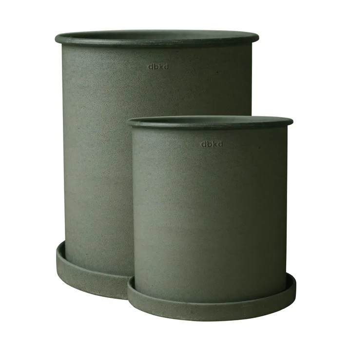 Plant pot flower pot large 2-pack - Green - DBKD