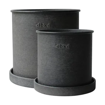 Plant pot small 2-pack - Black - DBKD