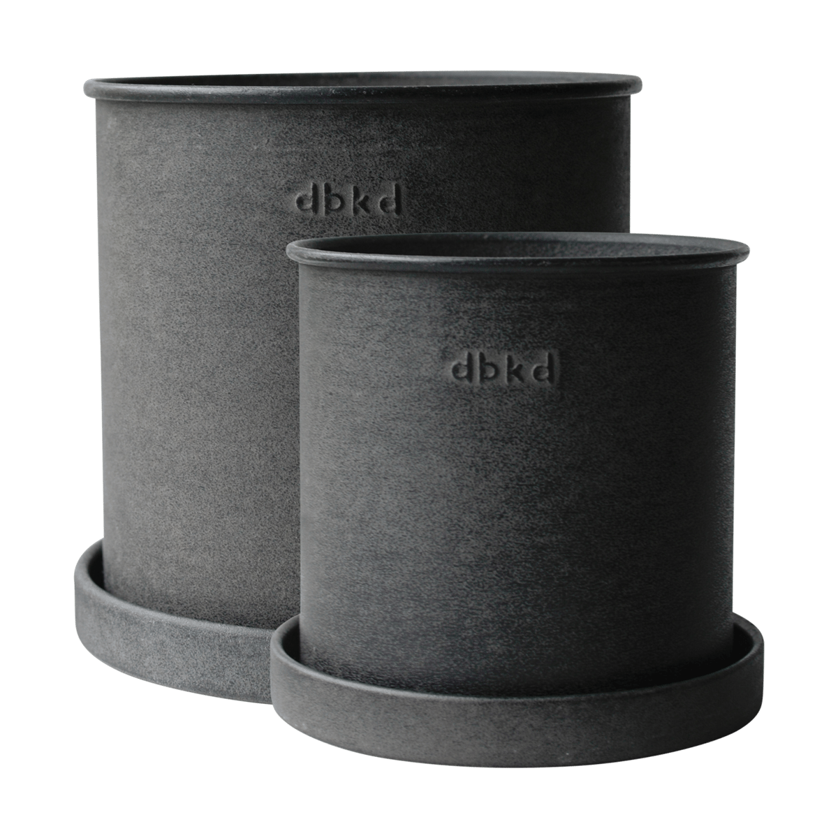 DBKD Plant pot small 2-pack Black | Scandinavian Design | Flower pots | Black