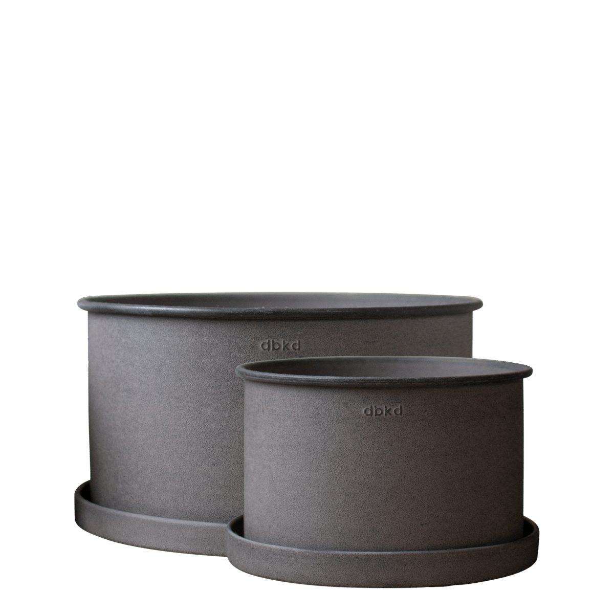 DBKD Plant pot with Saucer 2-pack Brown | Scandinavian Design | Flower pots | Brown