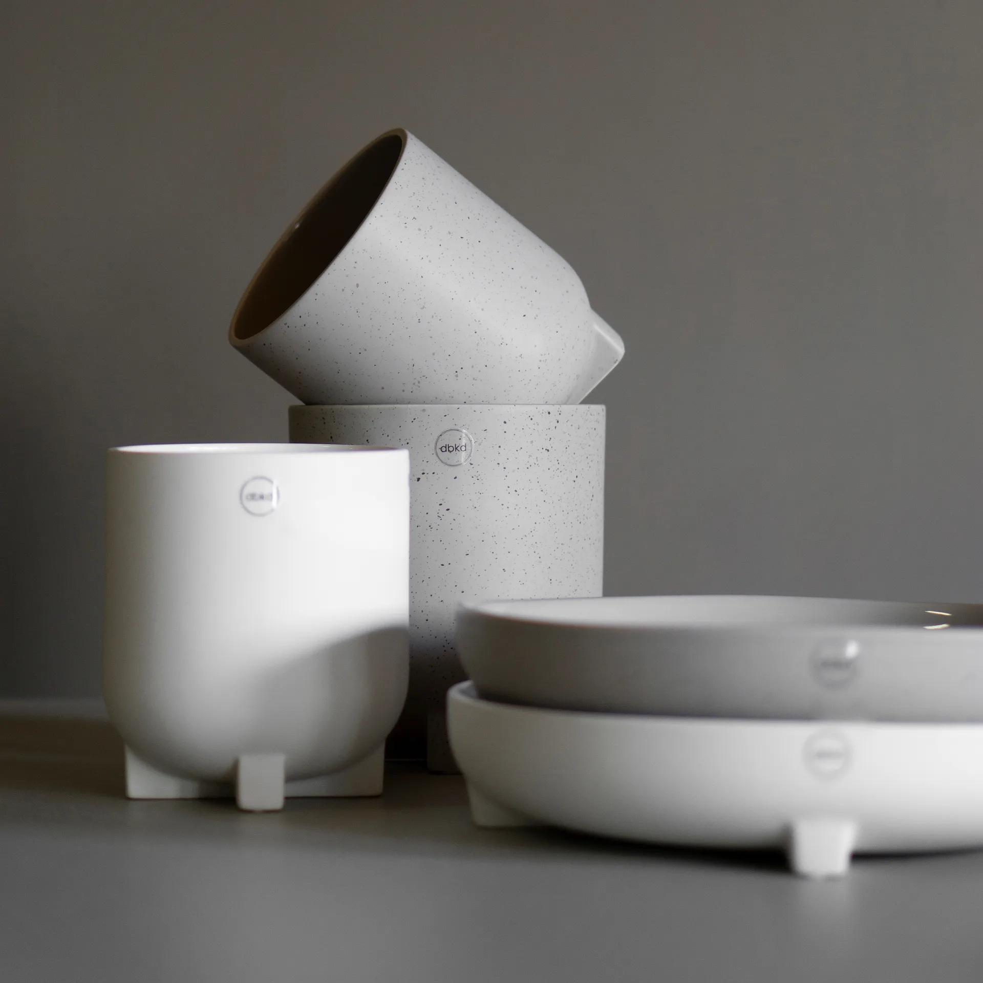 Plus flower pot Ø14 cm, mole dot DBKD