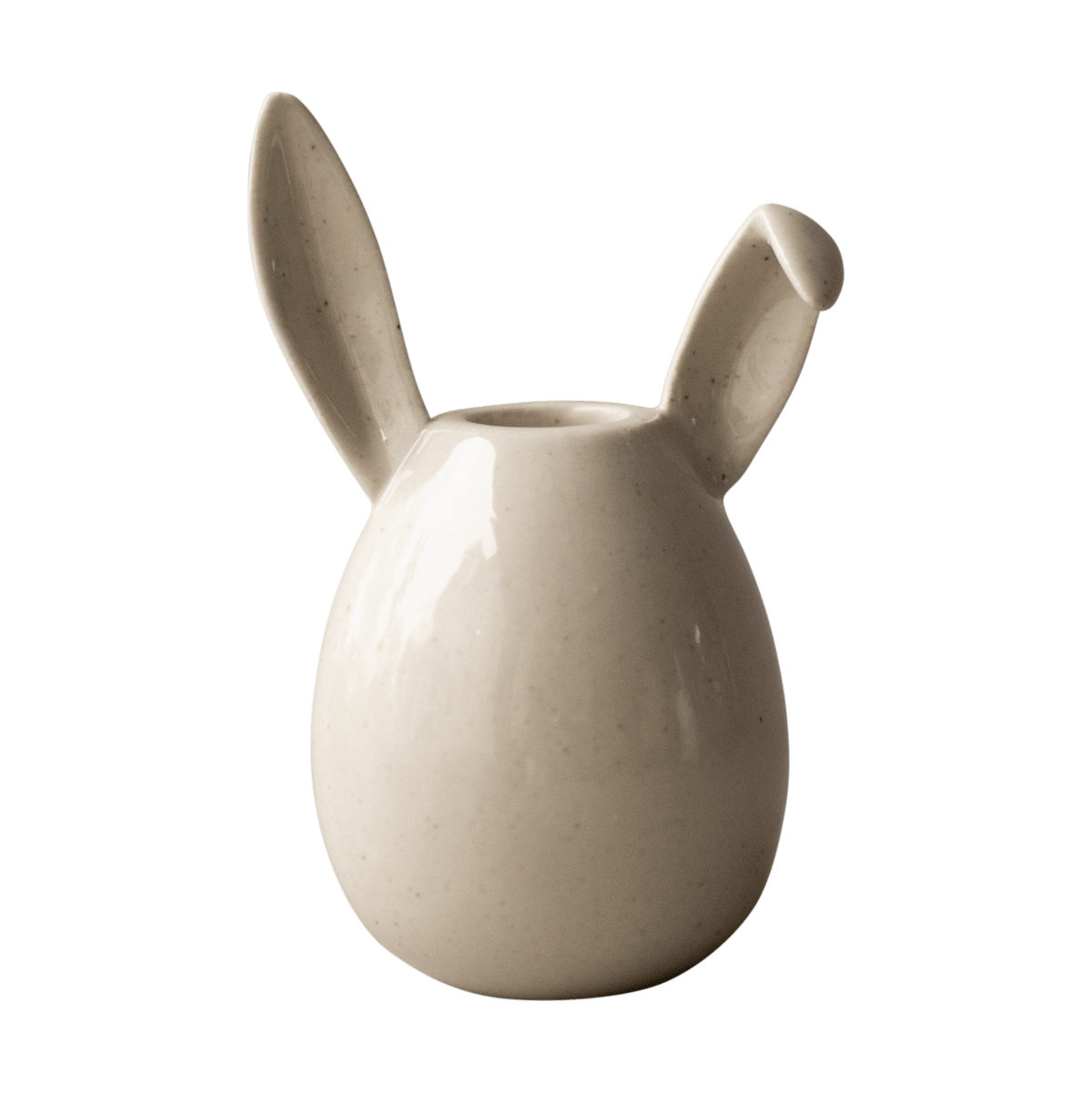 DBKD Rabbit candlestick 13 cm Vanilla | Scandinavian Design | Candle holders | White