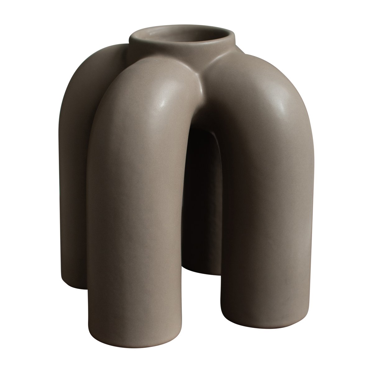DBKD Rope tealight holder 14x14 cm Dust | Scandinavian Design | Candle holders | Brown