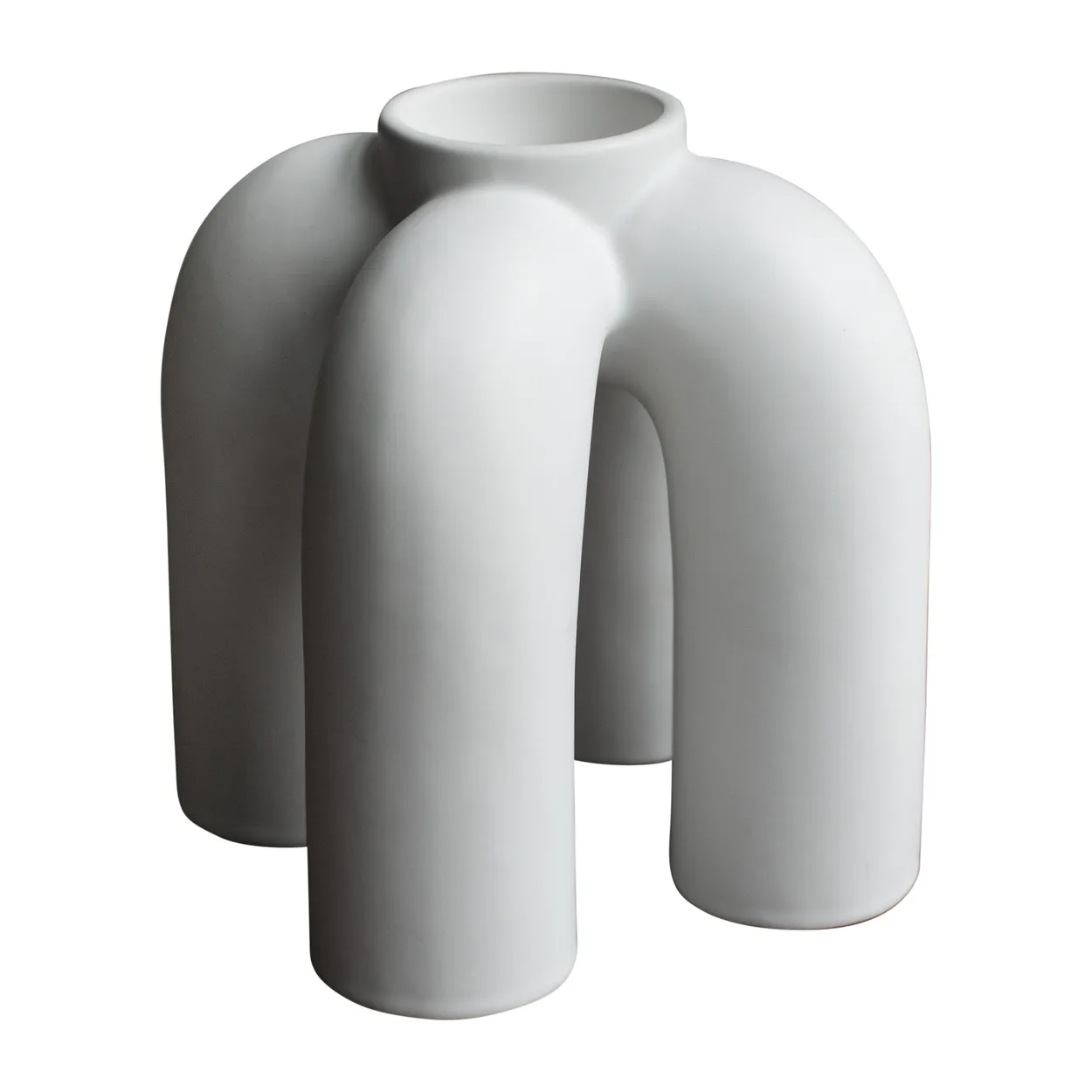 DBKD Rope tealight holder 14x14 cm White | Scandinavian Design | Candle holders | White