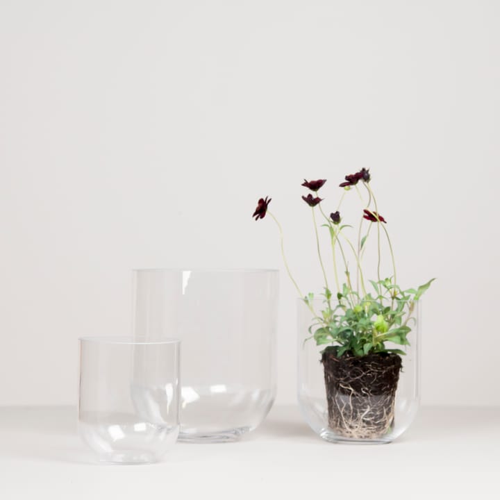 Simple glass vase large - Clear - DBKD