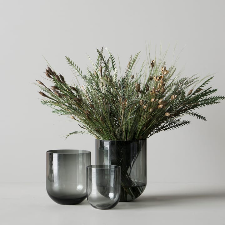 Simple glass vase large - Smoke - DBKD