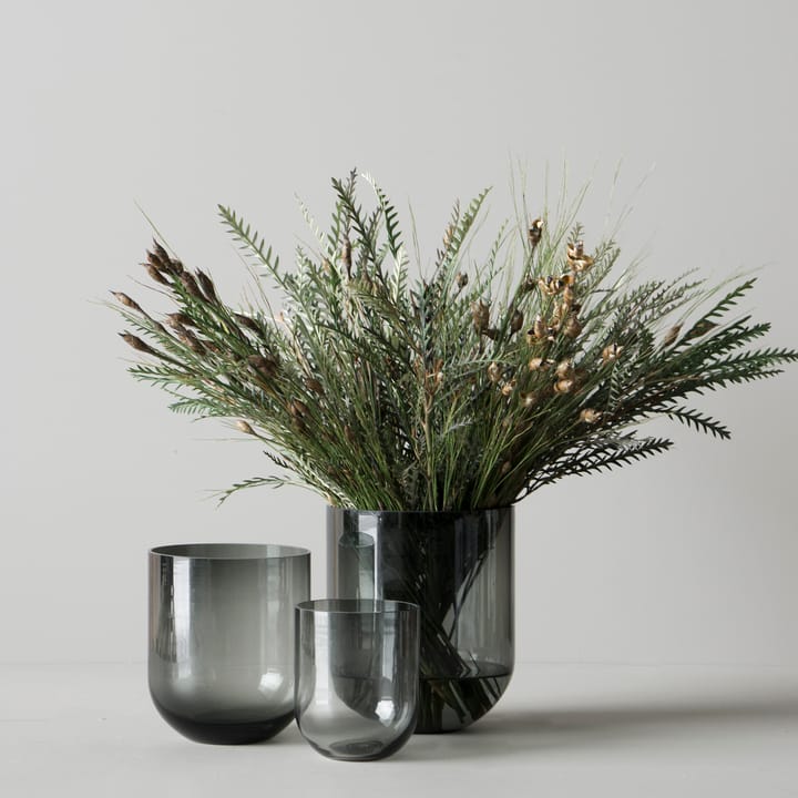 Simple glass vase medium - Smoke - DBKD