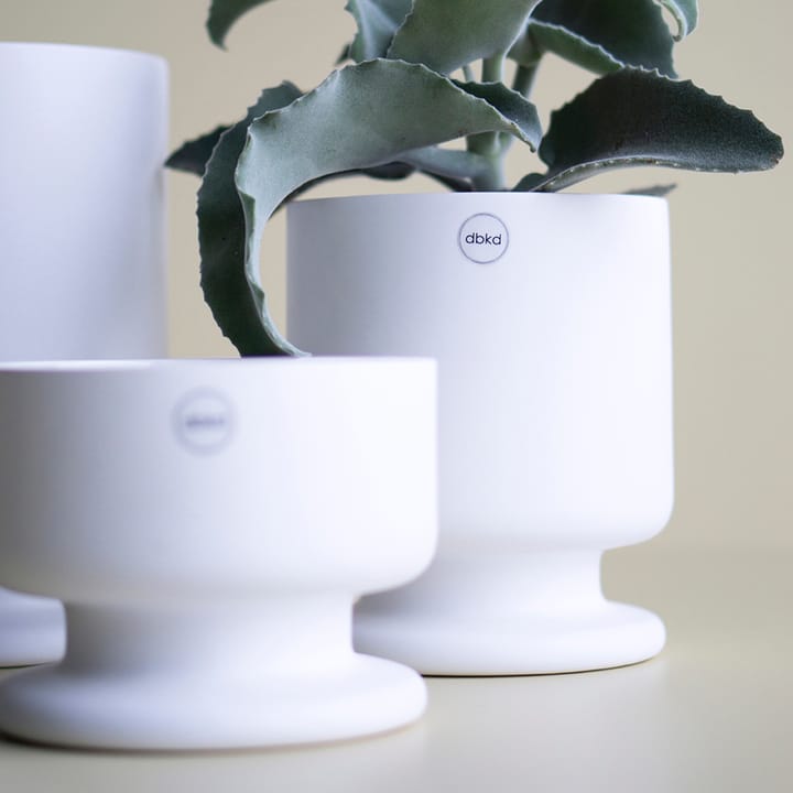 Soft flower pot white Ø15 cm, small DBKD
