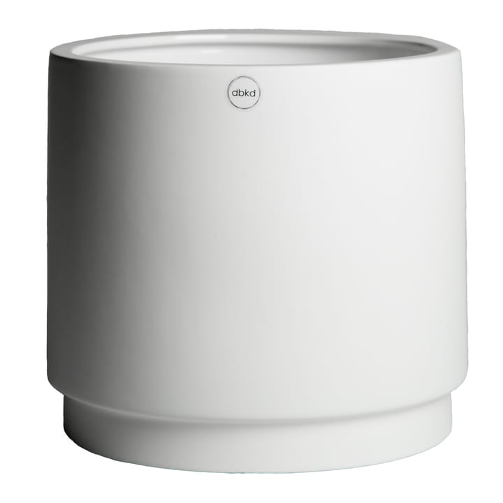 Solid flower pot white - large - DBKD