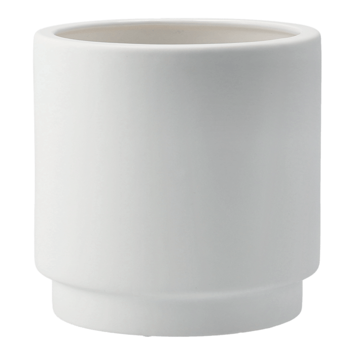 Solid flower pot white - medium Ø16 cm - DBKD